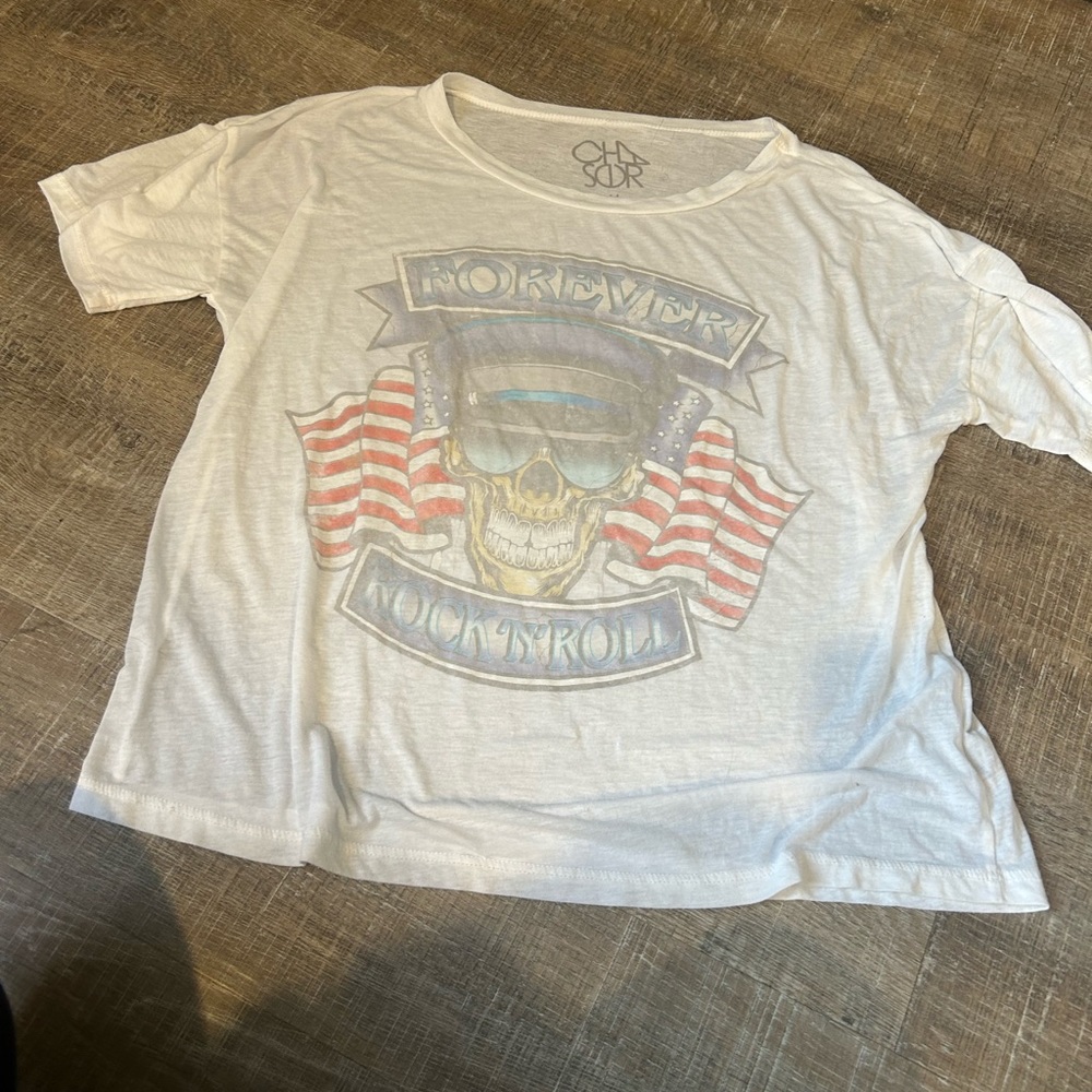 Chaser White Short Sleeve Graphic Tee